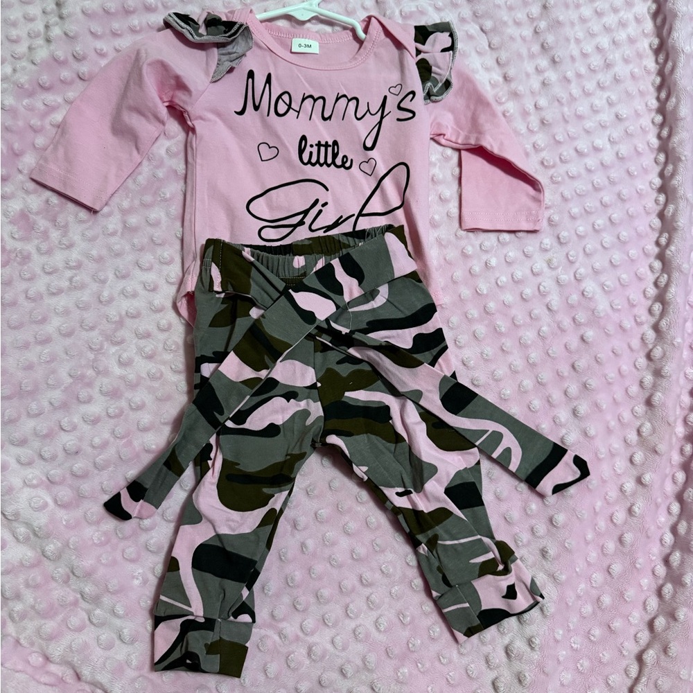 Pink and Camouflage Kids Leggings